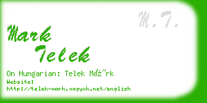 mark telek business card